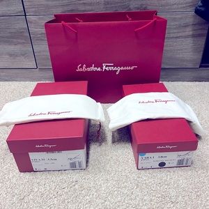 Original Salvatore Ferragamo Boxes/with protective dust bag/never used/excellent